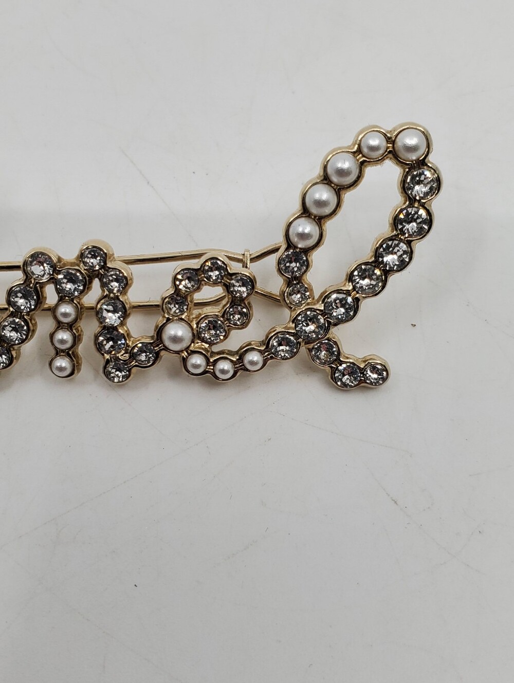 Chanel Logo Script Barrette - Picture 5 of 7